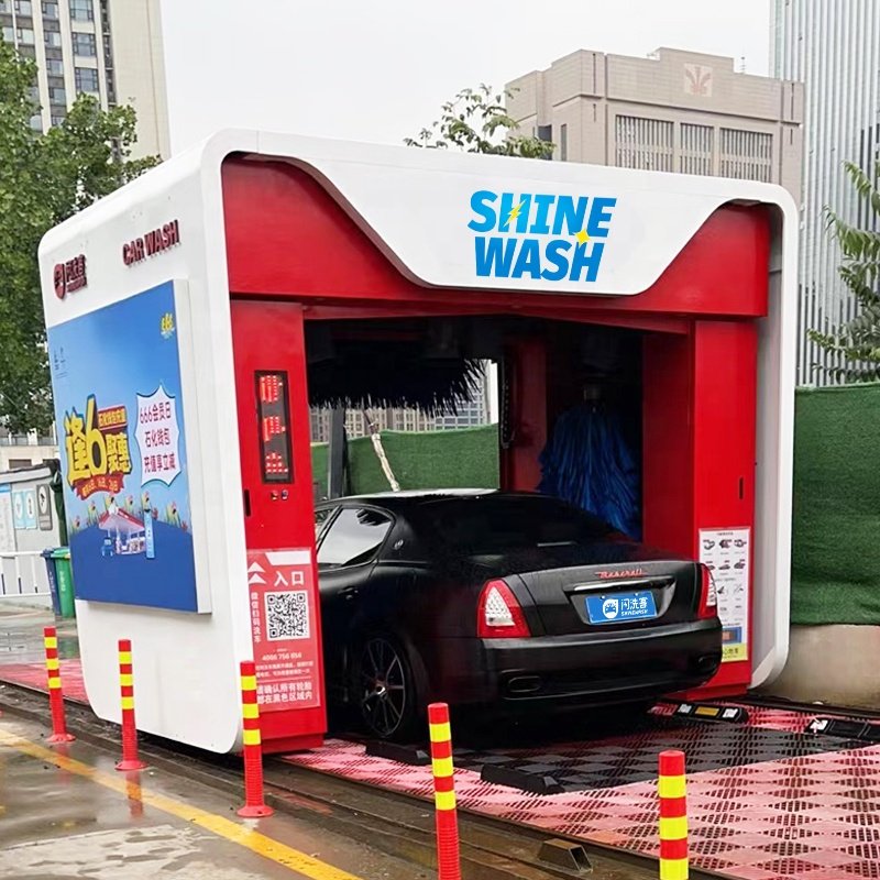 Low electricity consumption china rollover car washer with fully automatic car wash machine touchless
