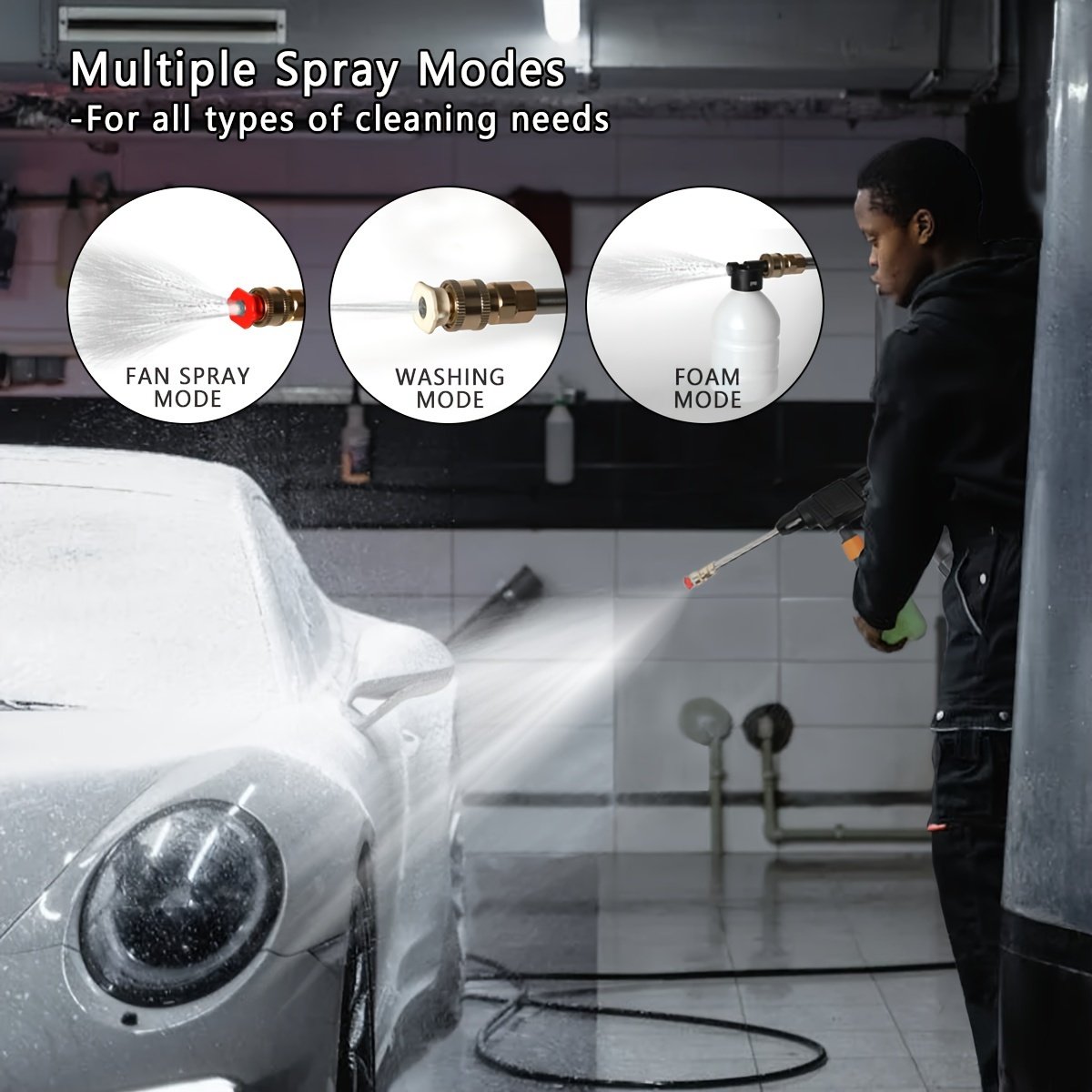 OEM 24V High Pressure Cordless Car Washer Wireless Spray Electric Water Gun Cleaning Machine With Lithium Battery