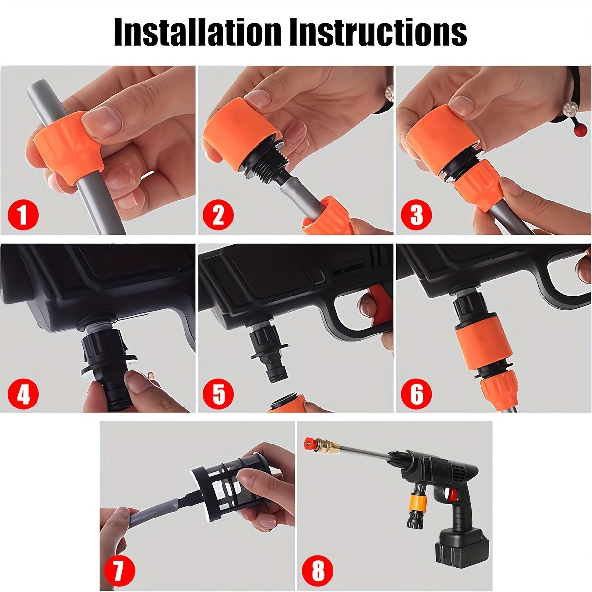 OEM 24V High Pressure Cordless Car Washer Wireless Spray Electric Water Gun Cleaning Machine With Lithium Battery