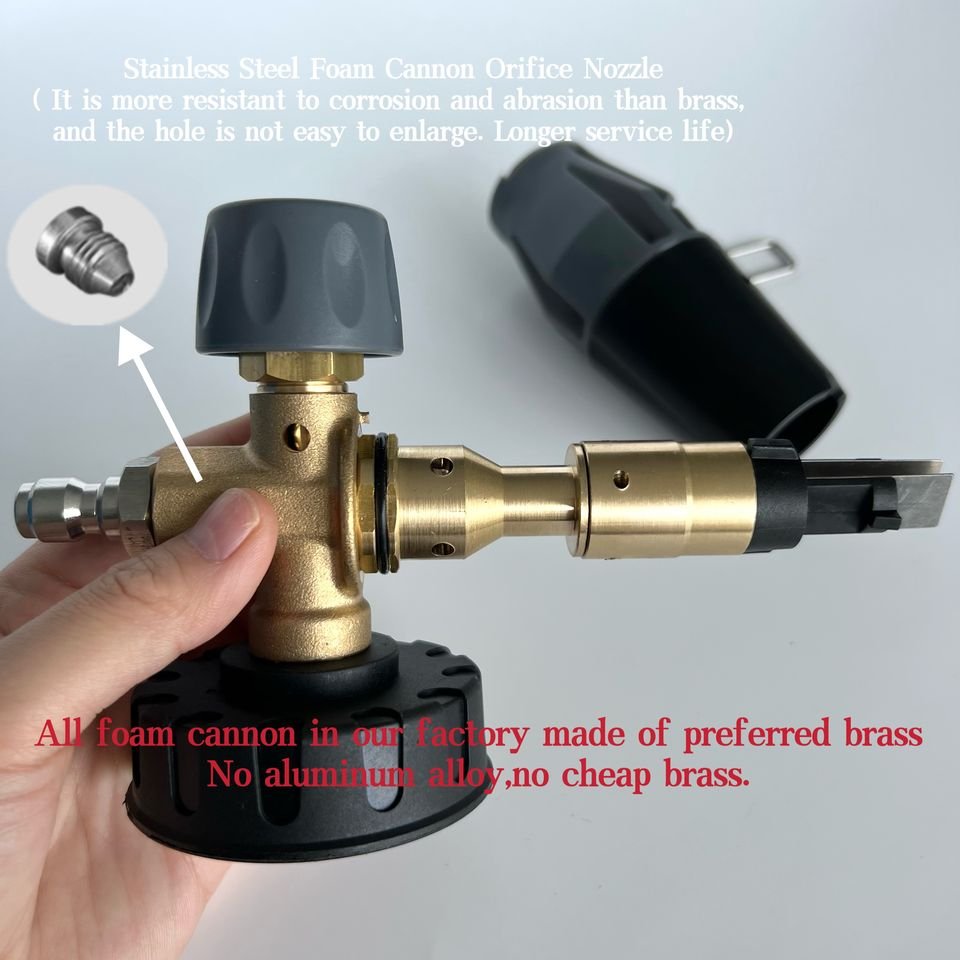 SHANDUN Foam Cannon for Pressure Washer, Snow Foam Lance with 1/4 Inch Quick Connector,Soap Foam Generator