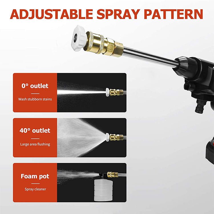 High pressure water blaster car washing power gun cordless 21V high power pressure washer water gun