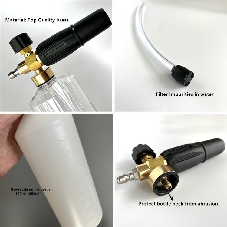 Snow foam lance high pressure Car wash machine, soap foam generator,foam spray blaster cannon foam