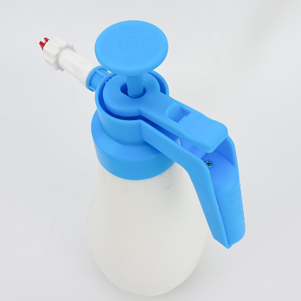 Hand Pump Foam Sprayer Hand Pressurized Snow Foam Nozzle 1.8L 60 oz Transparent Foam Bottle for Car Wash Window Cleaning