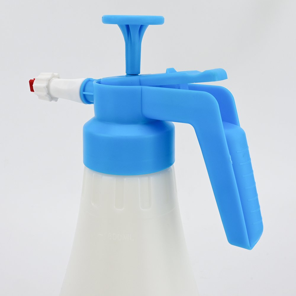 Hand Pump Foam Sprayer Hand Pressurized Snow Foam Nozzle 1.8L 60 oz Transparent Foam Bottle for Car Wash Window Cleaning