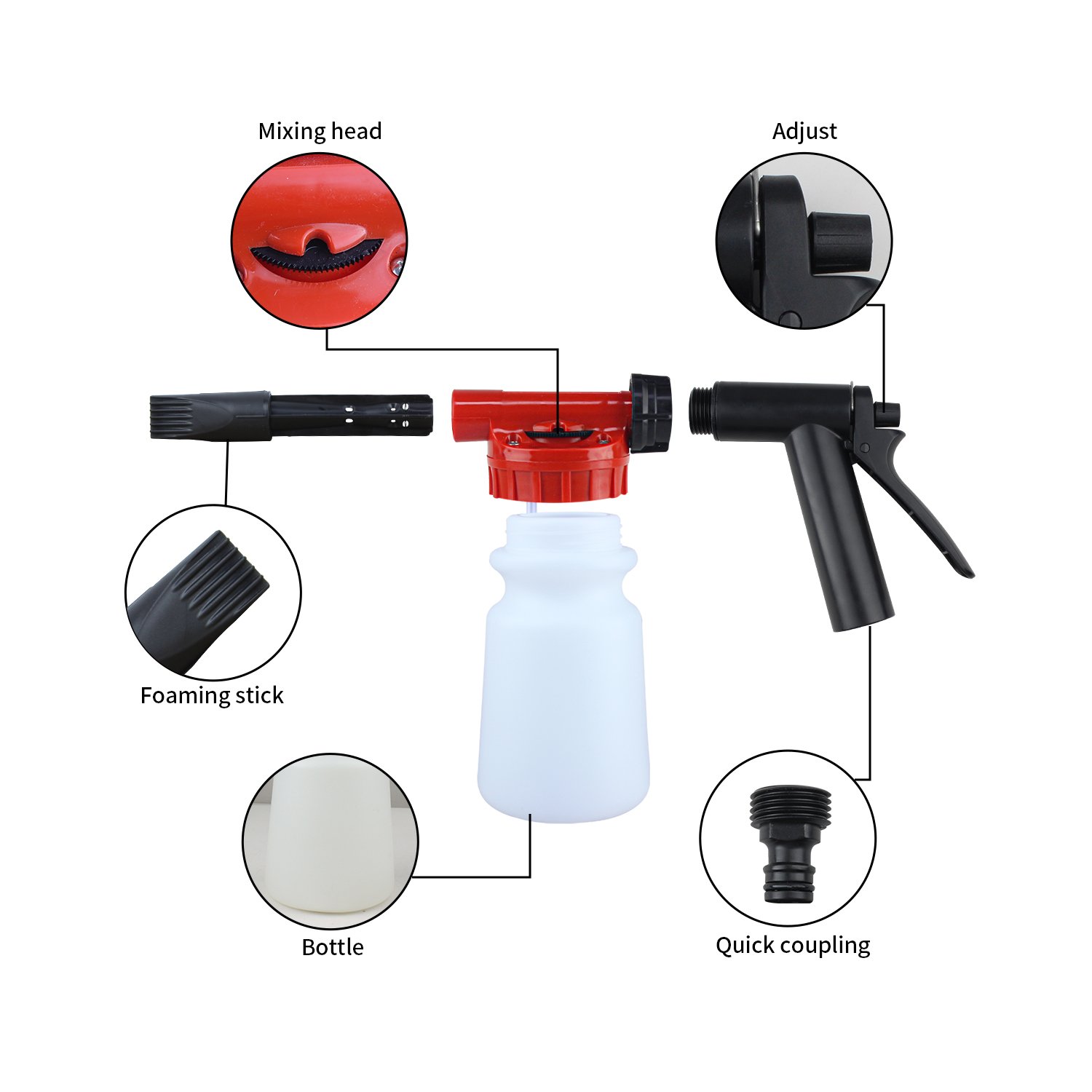 commercial high pressure car and bike washer water foam gun car washer