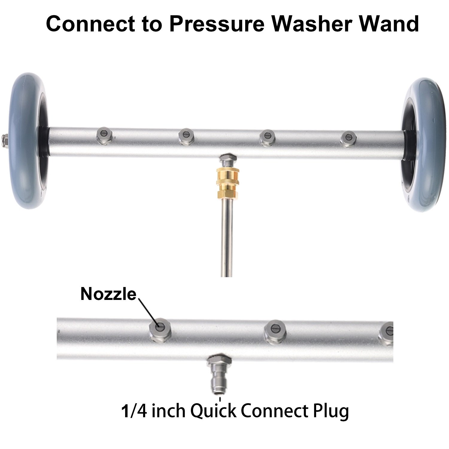 Pressure Washer Undercarriage Cleaner Under Car Washer Chassis Cleaner Power Cleaner With Straight Extension Wand