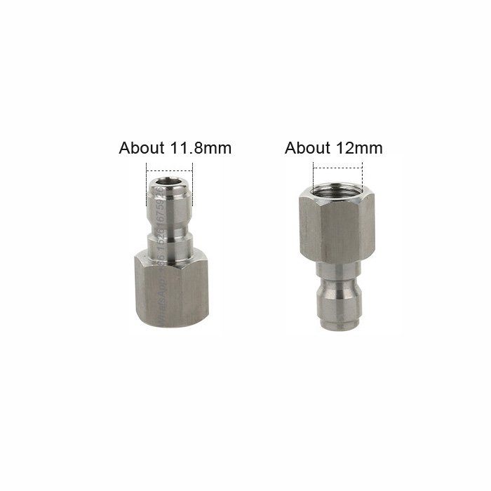 High Pressure Car Washer Spare Parts Adapter Spray Gun Fitting Connector Snow Foam Lance 1/4" Quick Release Plug G1/4 Female