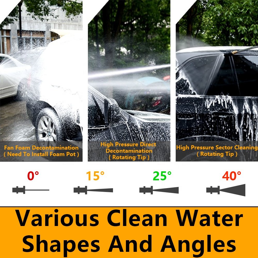 WORKSITE Customized 2000W High Pressure Car Washer Cleaner 14Mpa Car Cleaning Pump 220V Power Pressure Washer