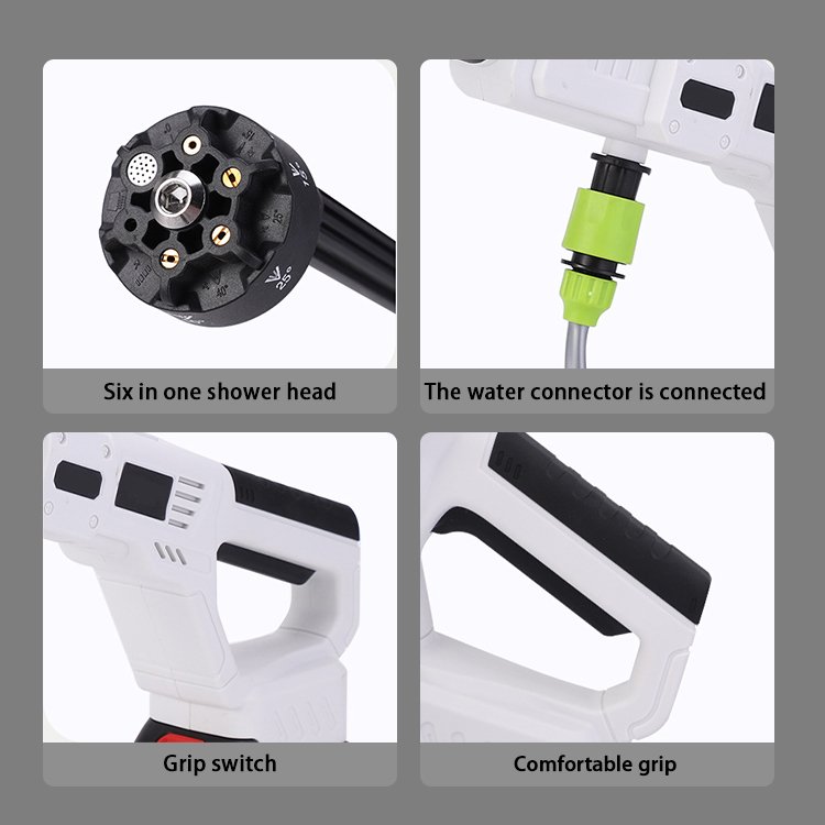 Hot Sale Rechargeable Portable Electric cordless Car Washer Machine High Pressure 180W Washer Car Cleaning Equipment