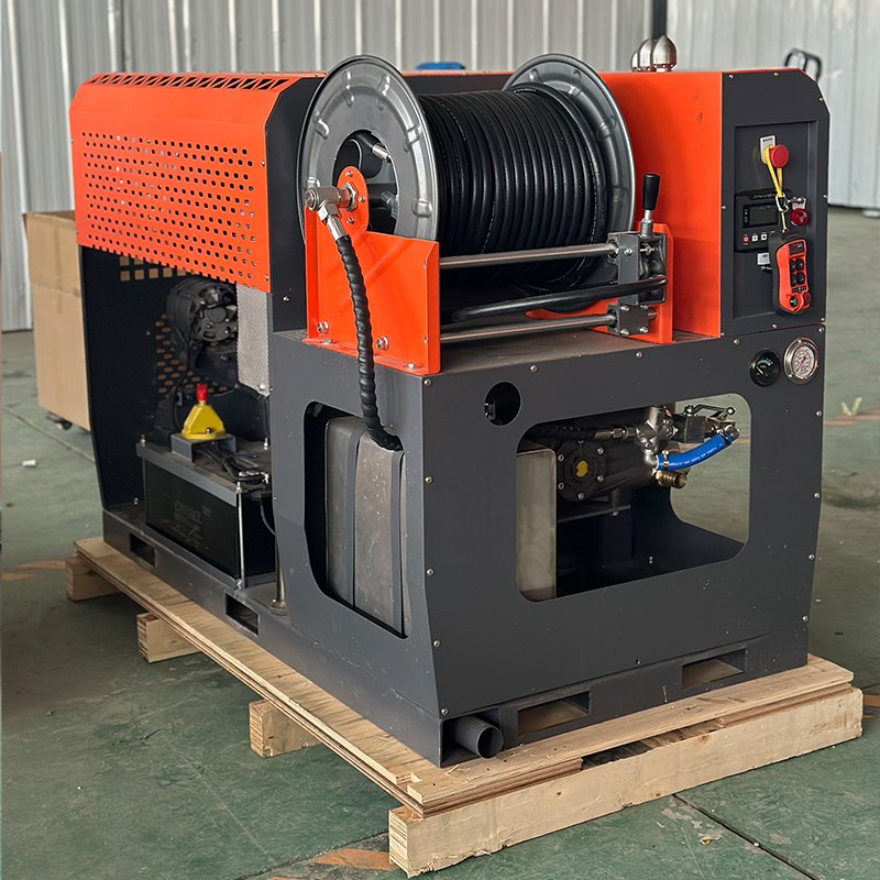 AMJET Novelty 4350psi 62hp Transmission transmission high pressure water jet sewer cleaning machine Sewer jet sewer clean