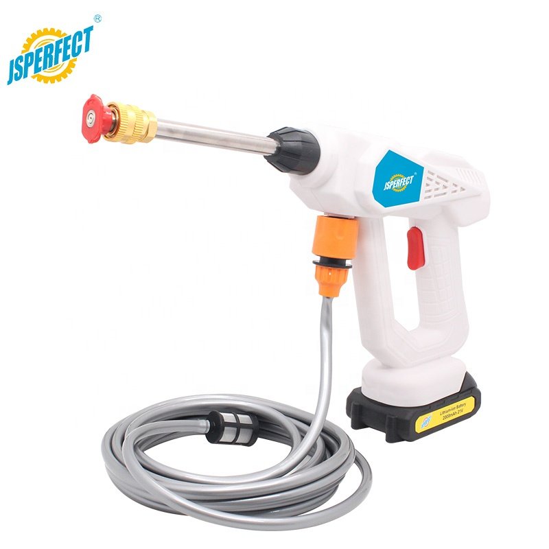 Cordless lithium battery rechargeable car washing machine washer gun 21V