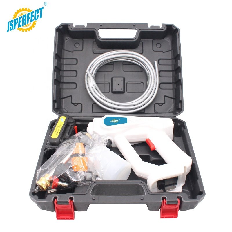 Cordless lithium battery rechargeable car washing machine washer gun 21V