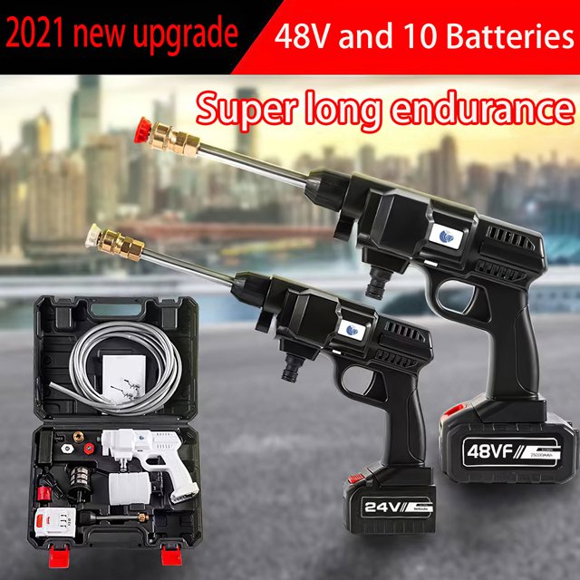 Power Washer Electric High Pressure Washer with Adjustable Spray Nozzle Foam Cannon IPX5 Car Washer Cleaner
