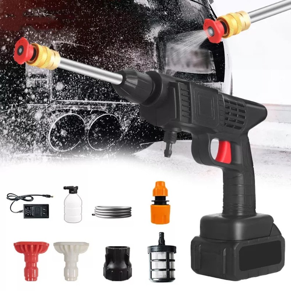 Car Washing Machine Water Spray Gun Car Wash Wireless Lithium Battery Portable High Pressure Car Washer