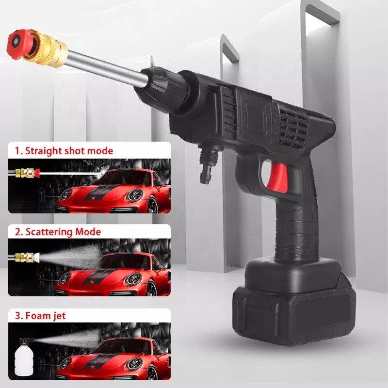 Car Washing Machine Water Spray Gun Car Wash Wireless Lithium Battery Portable High Pressure Car Washer