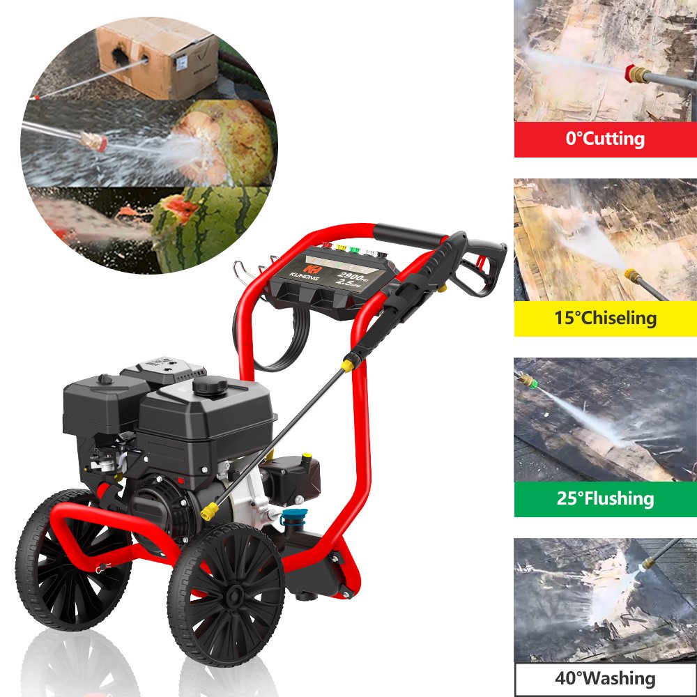 Kuhong 100bar/180bar Petrol Power Washer High Pressure Car Washer