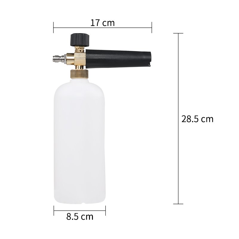 SPS 18 MPA White Snow Foam Lance 1L Car Wash Foam Cannon For High Pressure Cleaning