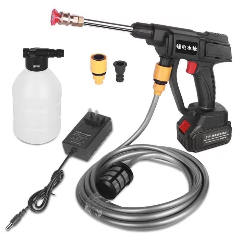 TOLHIT Cold Water Wash Pump High Pressure Foam Cleaner Professional Electric Power Cordless Car Washer 30bar 20v 4.0Ah Battery