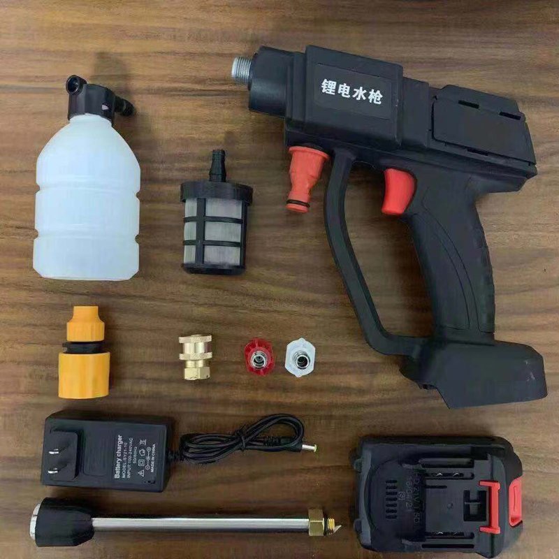 TOLHIT Cold Water Wash Pump High Pressure Foam Cleaner Professional Electric Power Cordless Car Washer 30bar 20v 4.0Ah Battery