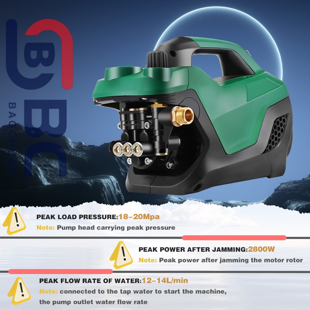 BC053027 2500w 100-110bar water pressure cleaning machine High Pressure Carpet cleaning detailing High Pressure Car washer