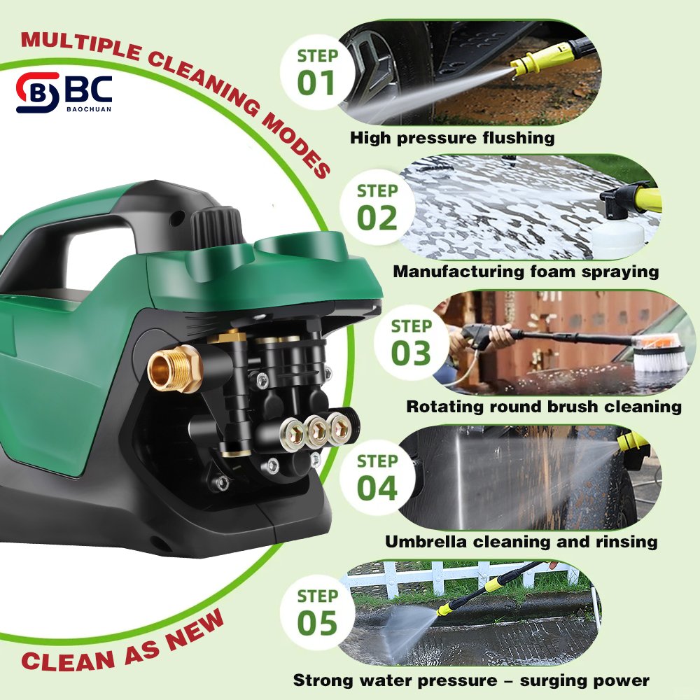 BC053027 2500w 100-110bar water pressure cleaning machine High Pressure Carpet cleaning detailing High Pressure Car washer