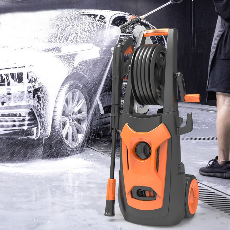 Motor portable car washing machine high pressure water spray gun high pressure car washing machine durable vertical car washer