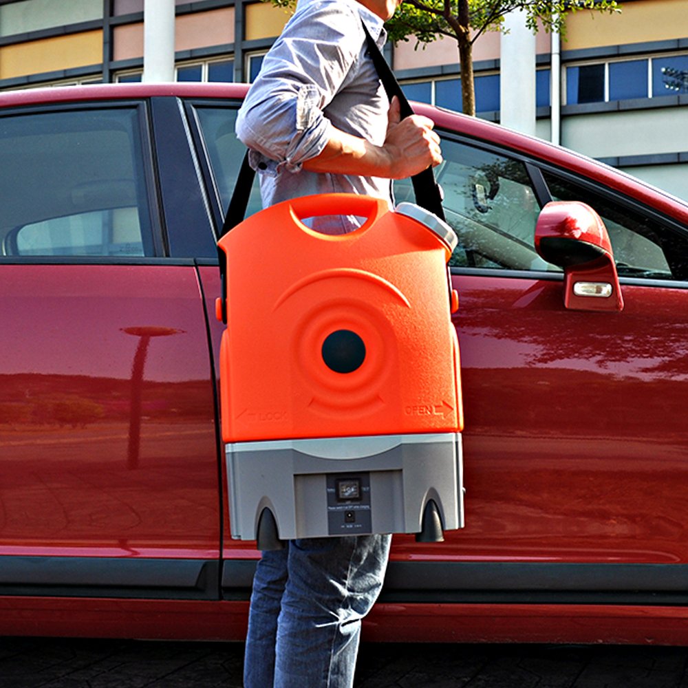 Portable Pressure Washer Car Washer Cordless Washing Machine Rechargeable Battery Adjustable Water Flow 17L Water Tank Outdoor