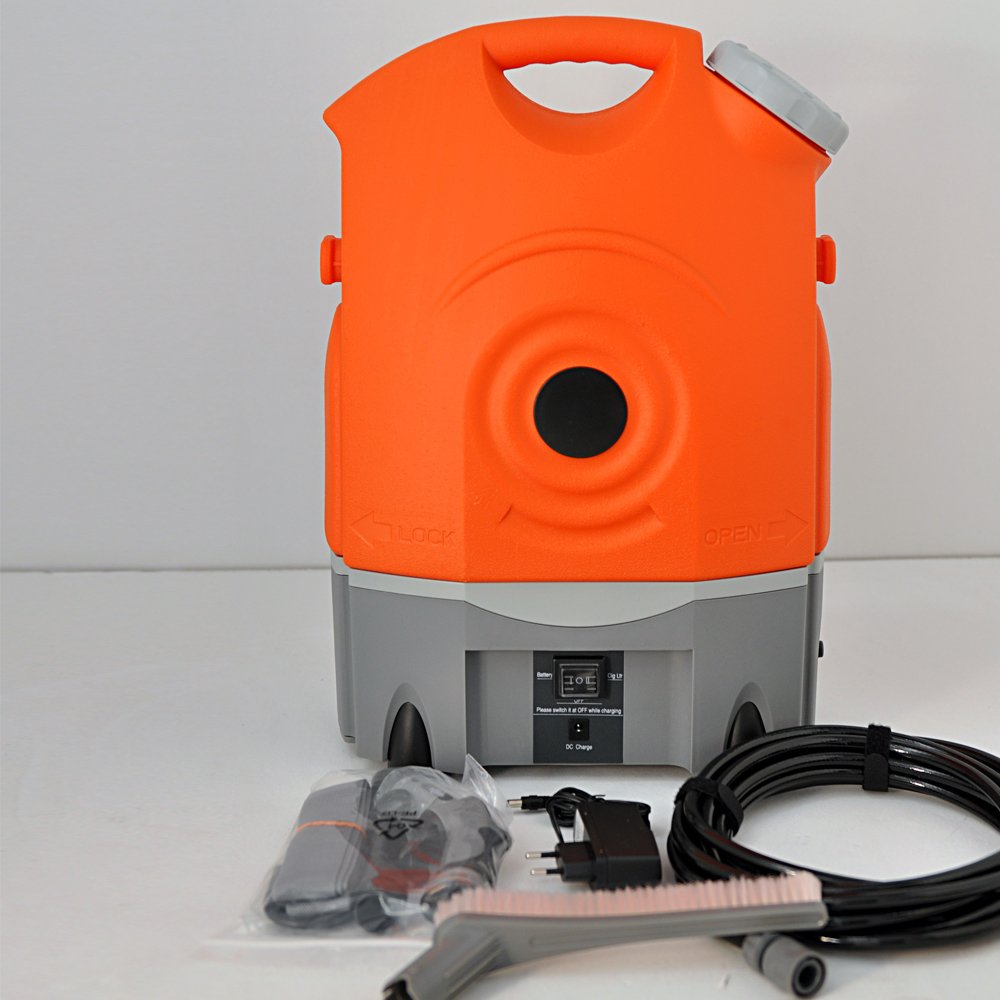 Portable Pressure Washer Car Washer Cordless Washing Machine Rechargeable Battery Adjustable Water Flow 17L Water Tank Outdoor