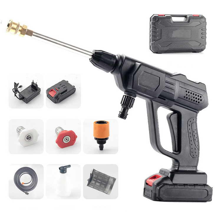 telakesi 21V electric portable lithium battery power cordless car washer water high pressure spray gun