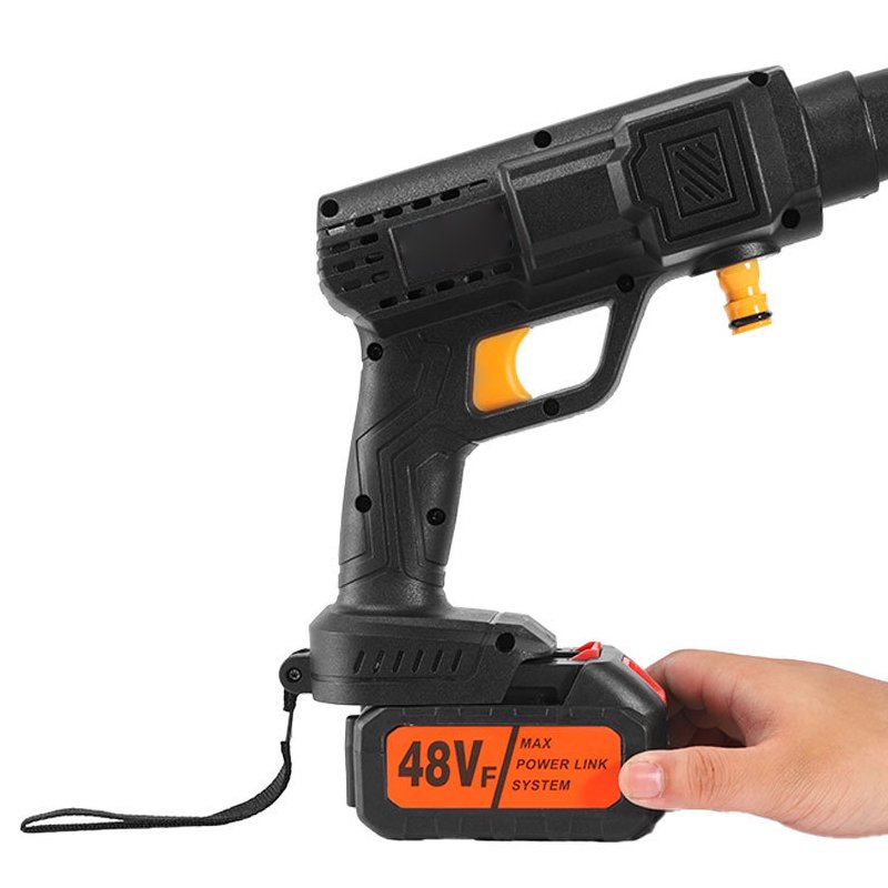 Car Washer High Pressure Portable Wash Gun 48V Cordless Electric Cleaning Machine Lithium Battery Car Washer Pressure Washer