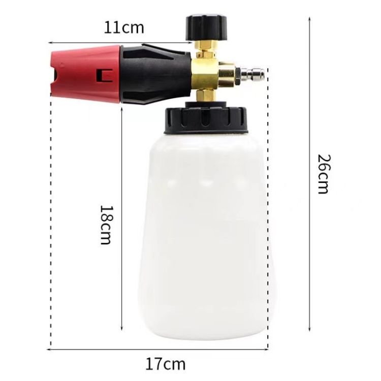 Snow Foam Cannon Lance Car Foam Canon High Pressure Washer Gun Gar Detailing Black Hand Pump Foam Cannon Car Washing Bottle