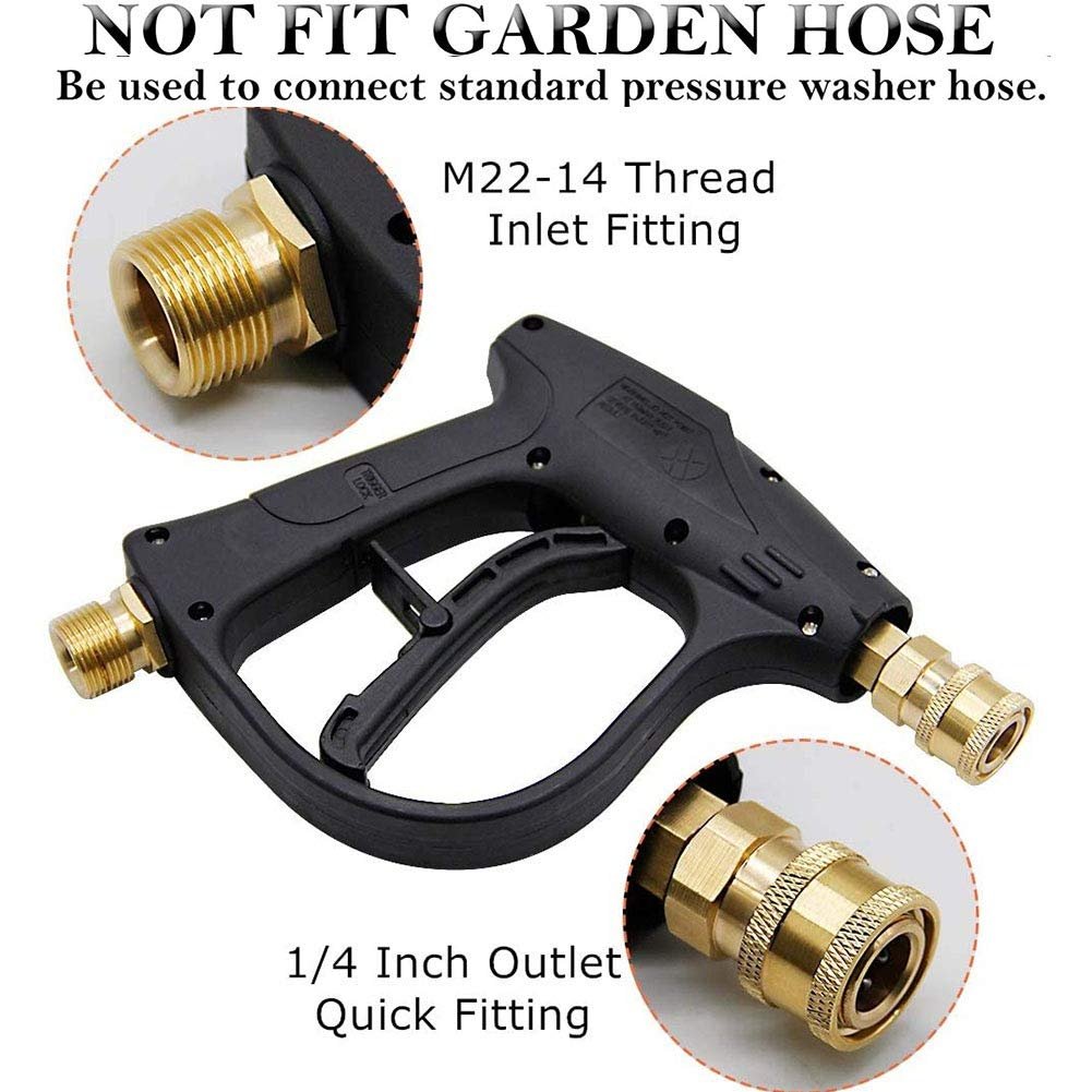 Snow Foam Pressure Washer Gun Foam Launcher Cannon, With Pressure Washer Nozzle Tip,