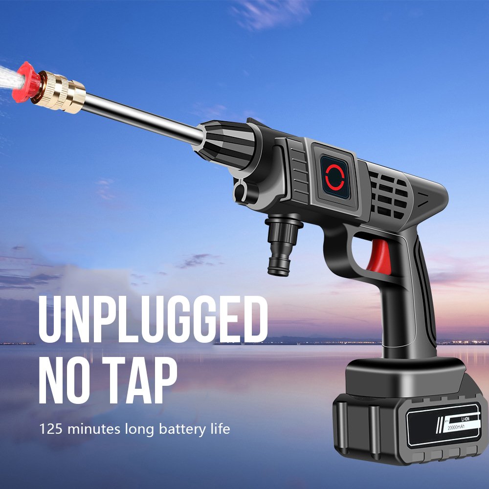 Factory Customized 2022 High Pressure 20000mah Sprayer Self Priming Portable Wireless Car Washer Gun For Makita Battery