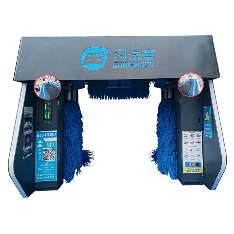 2023 Low Price 5 Brushes Air Dry Rollover Auto Car Wash Machine For Car Wash Station/ Gas Station with 3 years warranty