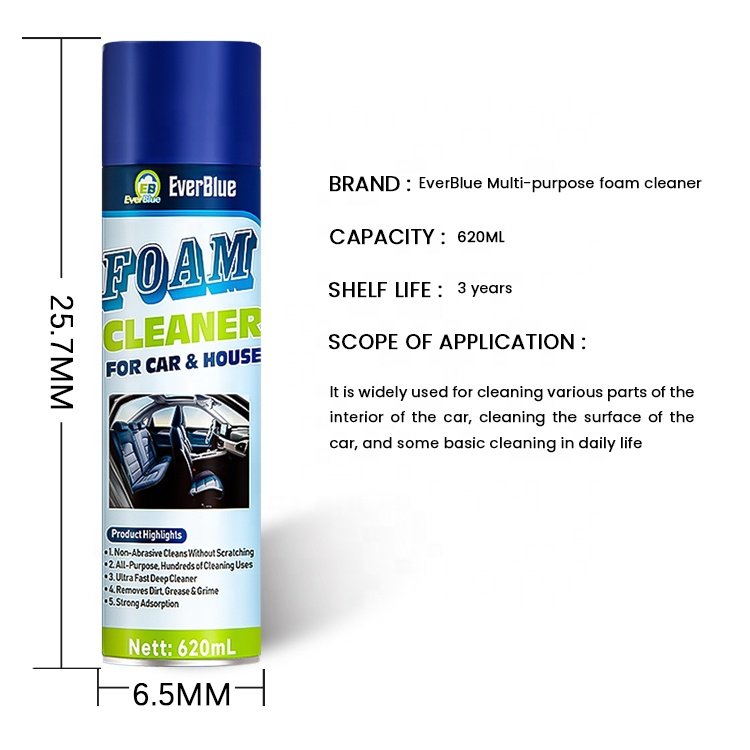 Car Cleaning care products 650ml spray car foam cleaner