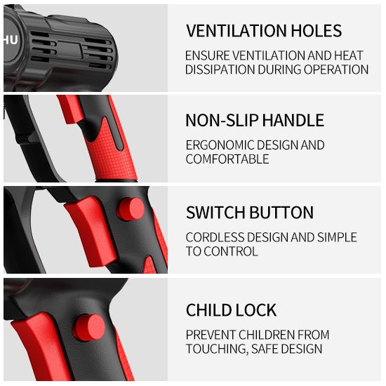 2024 New 21V DC High Pressure Car Washer Cordless Cleaning Washer Gun for Garden and Household Tool