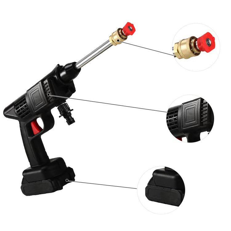 Car Washing Machine Water Spray Gun Car Wash Wireless Lithium Battery Portable High Pressure Car Washer