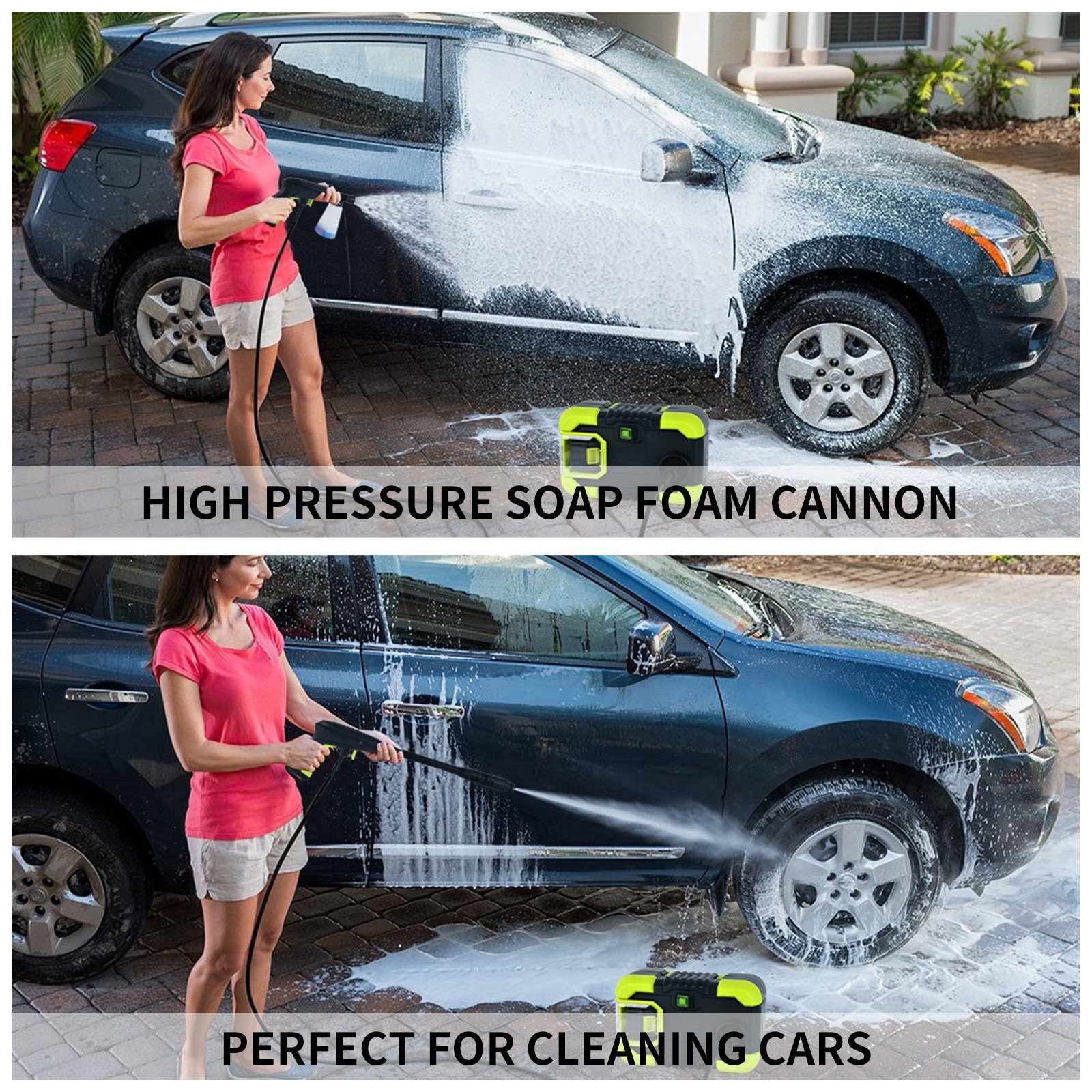 Vertak Electric Wireless High Pressure Car Washer Portable High Pressure Car Washer With Rechargeable Battery