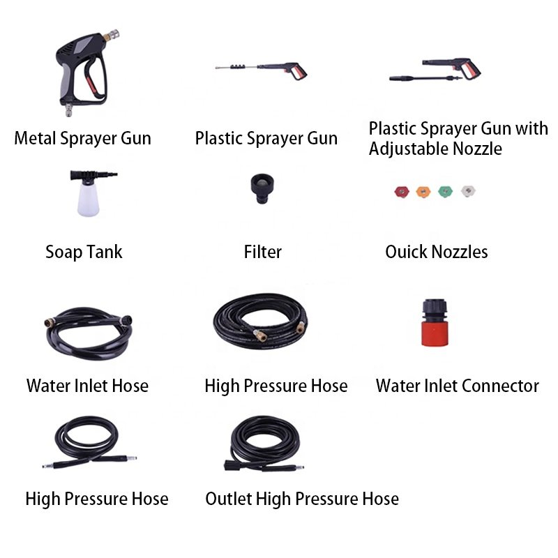 SJ25 High pressure washer hose reel wireless portable high pressure car washer sprayer made in China