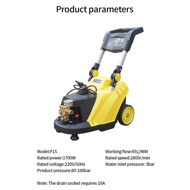 Popular Portable Automatic Car Washer High Power Strong Flush Electric Self-Suction High Pressure Car Cleaning Machine