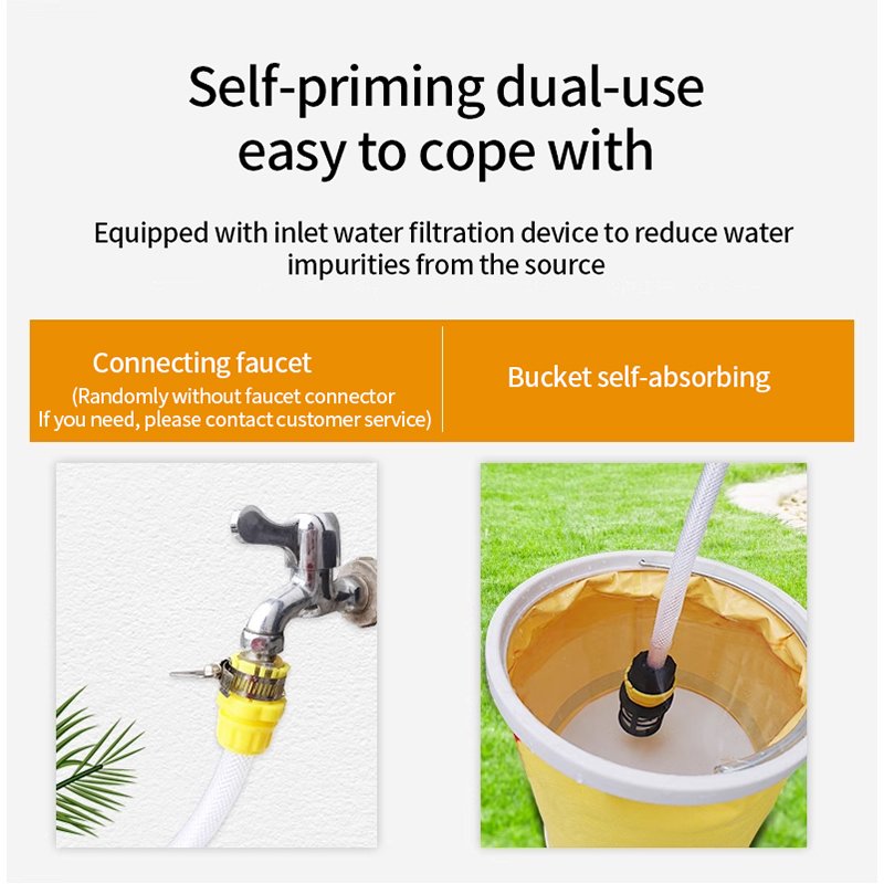 Popular Portable Automatic Car Washer High Power Strong Flush Electric Self-Suction High Pressure Car Cleaning Machine