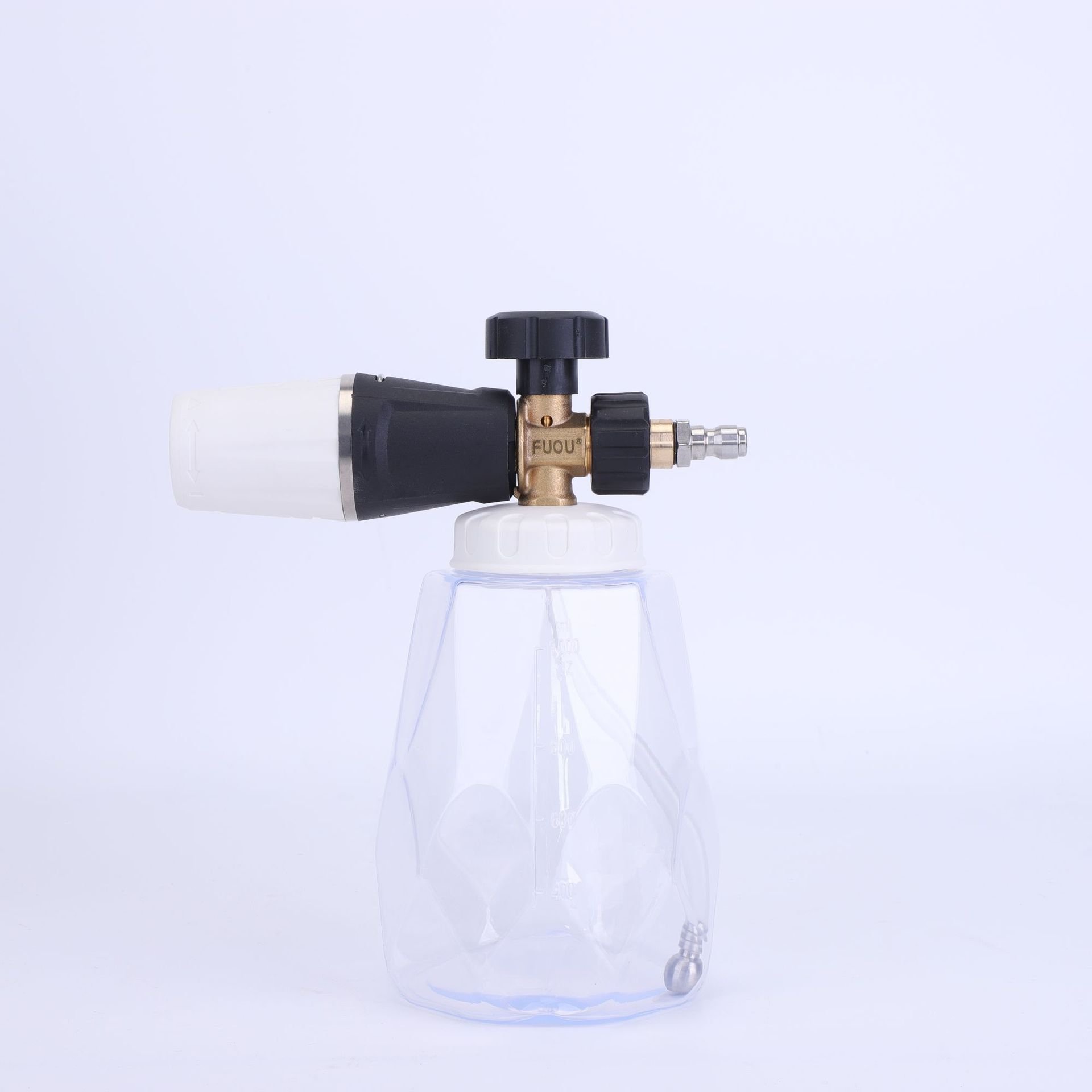 New transparent bottle high pressure washer car wash foam spray gun brass snow foam cannon lance