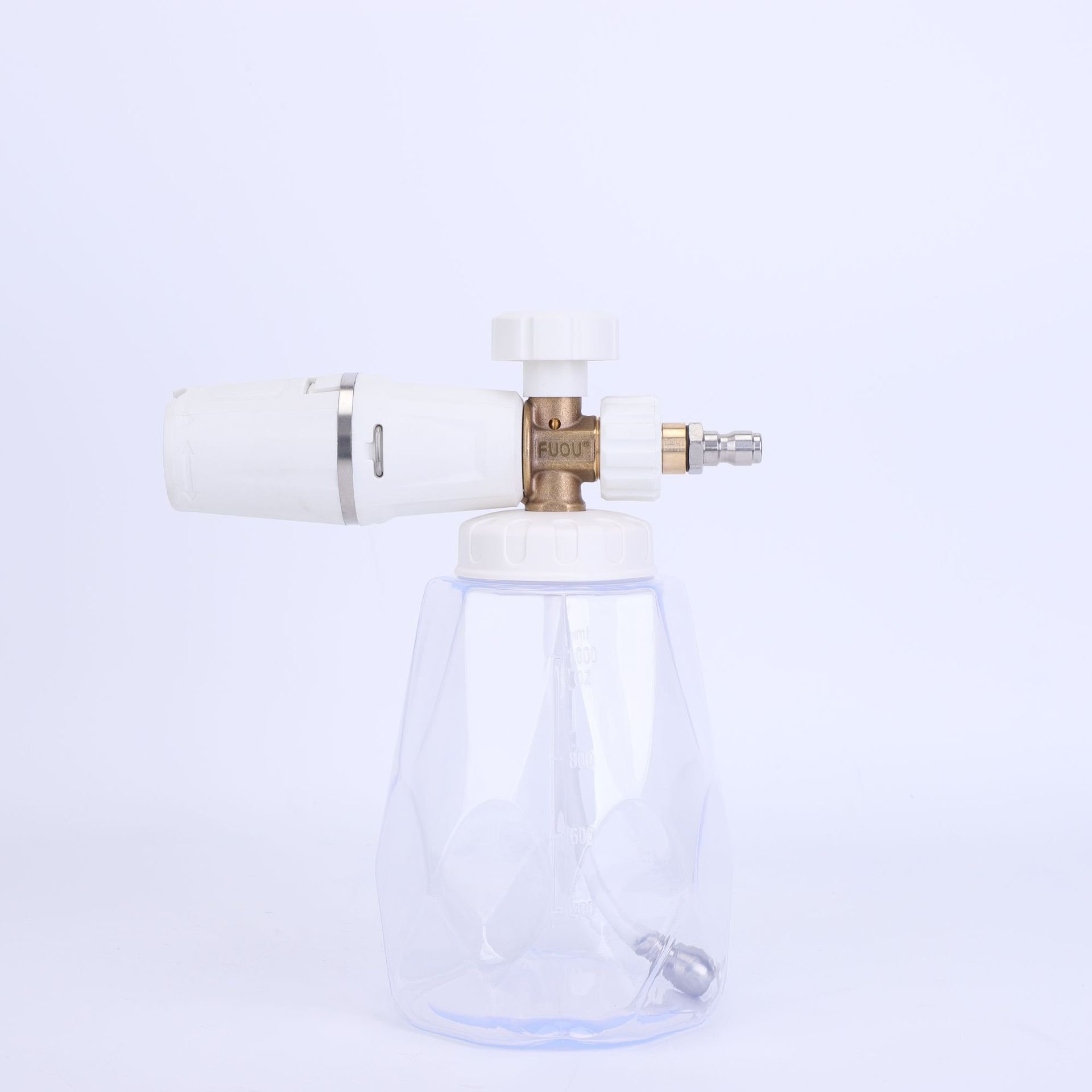 New transparent bottle high pressure washer car wash foam spray gun brass snow foam cannon lance
