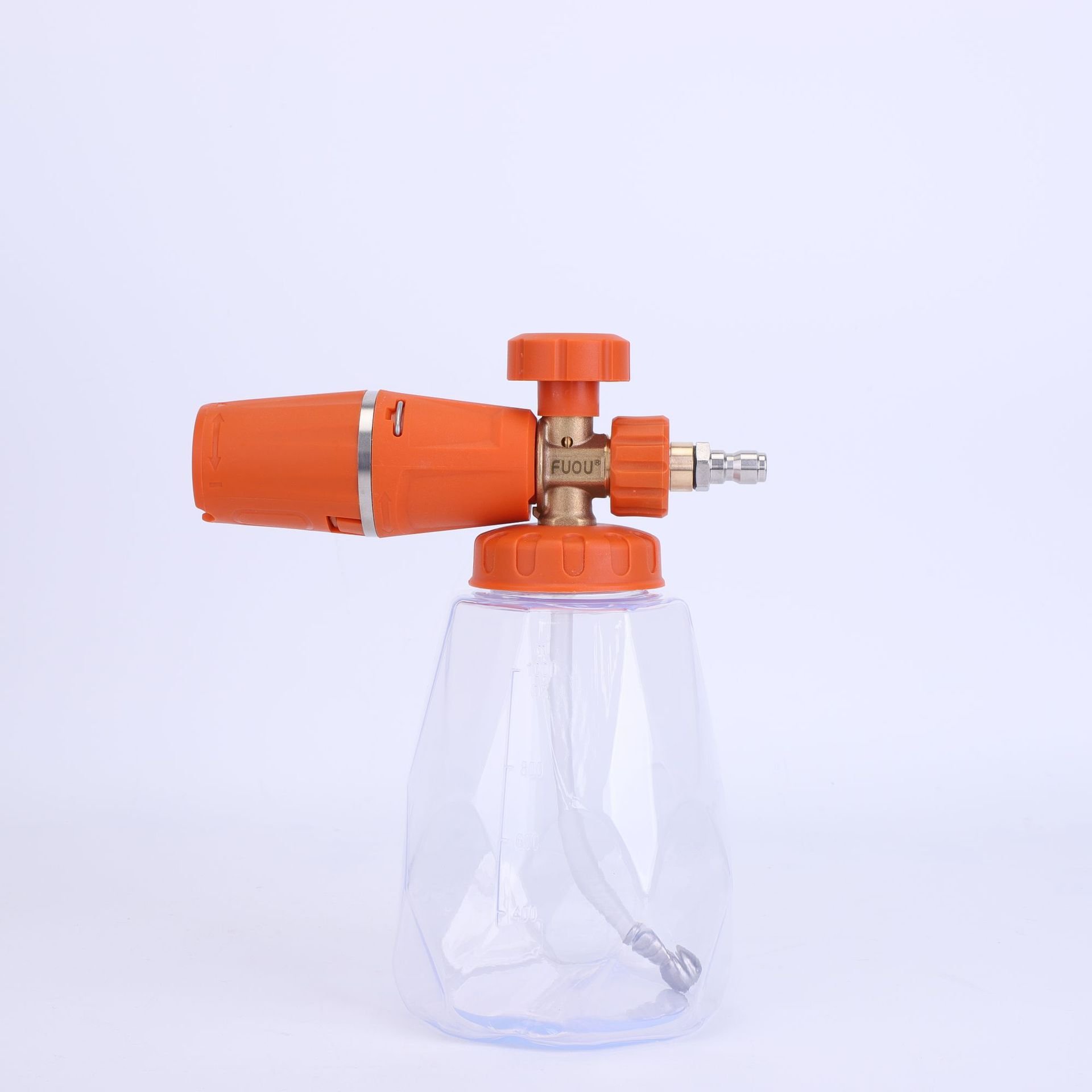 New transparent bottle high pressure washer car wash foam spray gun brass snow foam cannon lance