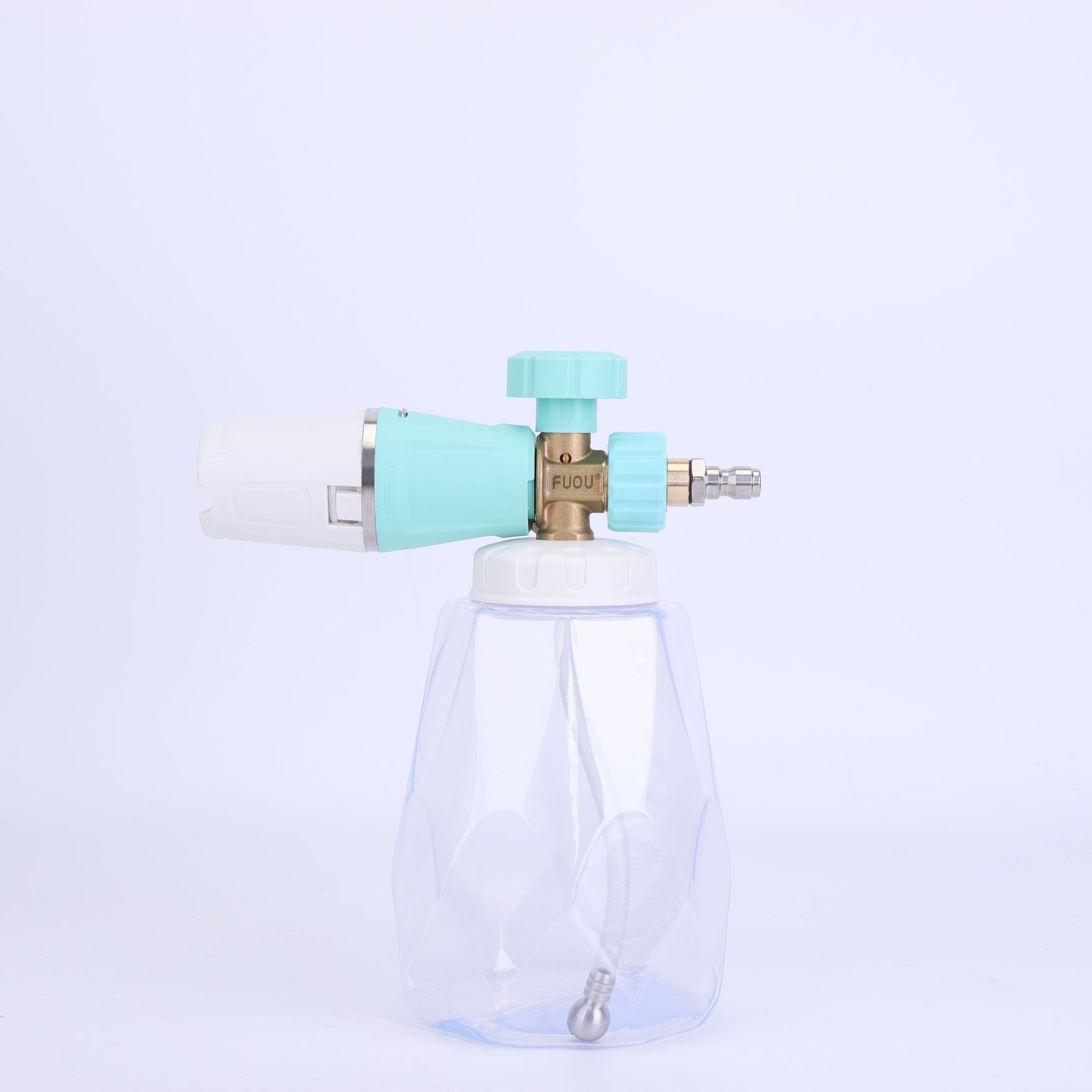 New transparent bottle high pressure washer car wash foam spray gun brass snow foam cannon lance