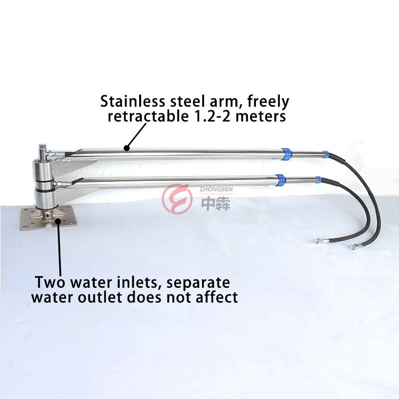 ZHONGBEN Car Wash Telescopic Double Swing Arm Ceiling Boom Car Washer Cantilever With High Pressure