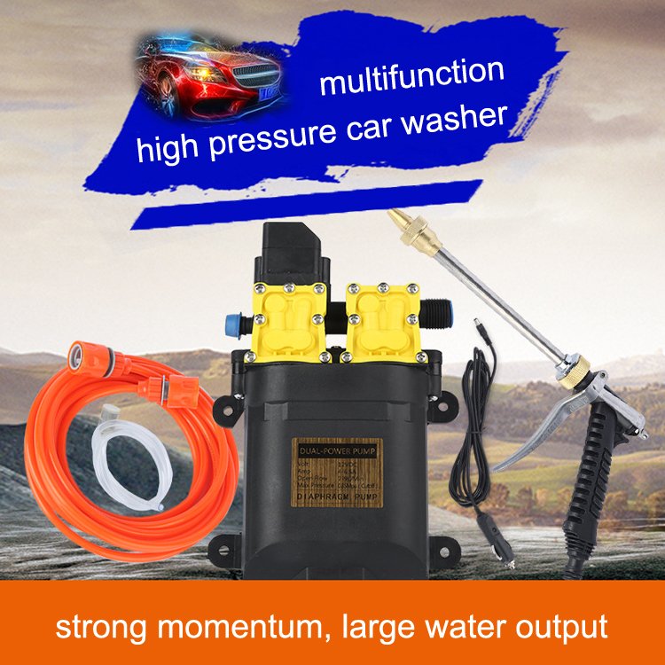 High quality electric DC 12V high pressure car washing wash cleaning washer