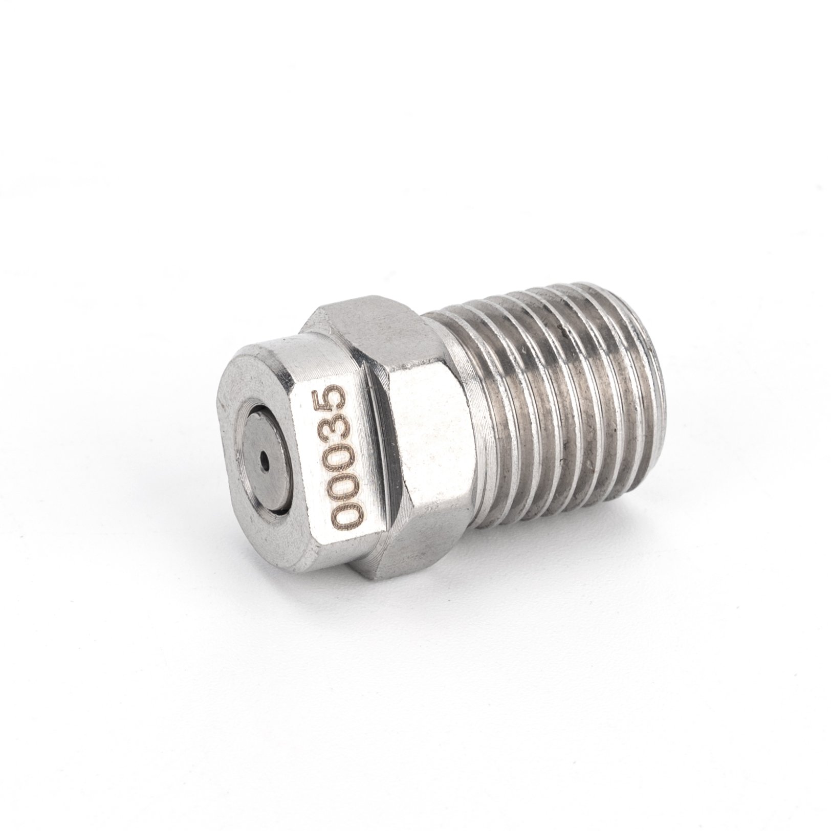 High Pressure Washer Hydro Jet Spray Nozzle Tip Professional Power Washer Stainless Steel Flat Fan Thread Nozzle 1/4" 1/8"
