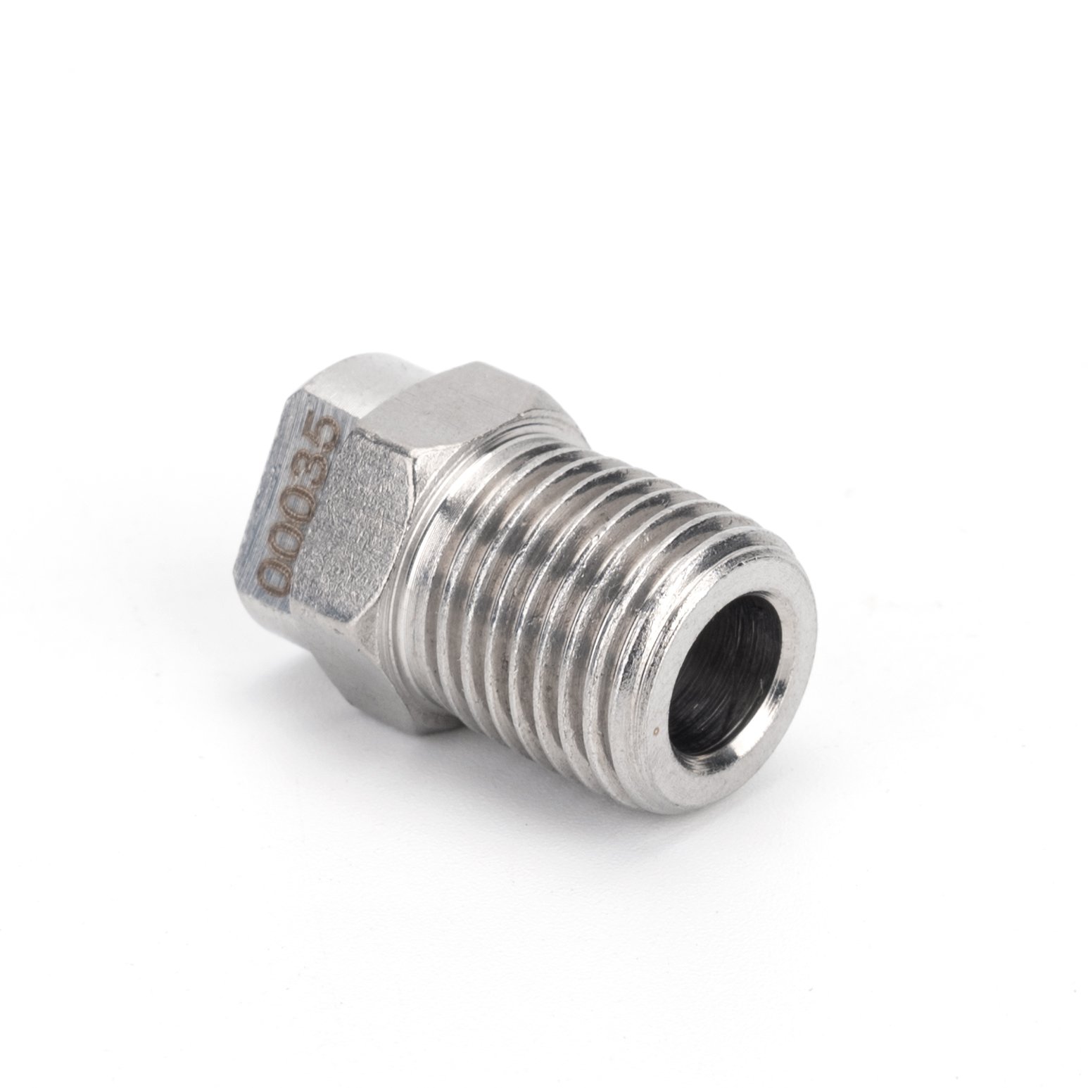 High Pressure Washer Hydro Jet Spray Nozzle Tip Professional Power Washer Stainless Steel Flat Fan Thread Nozzle 1/4" 1/8"