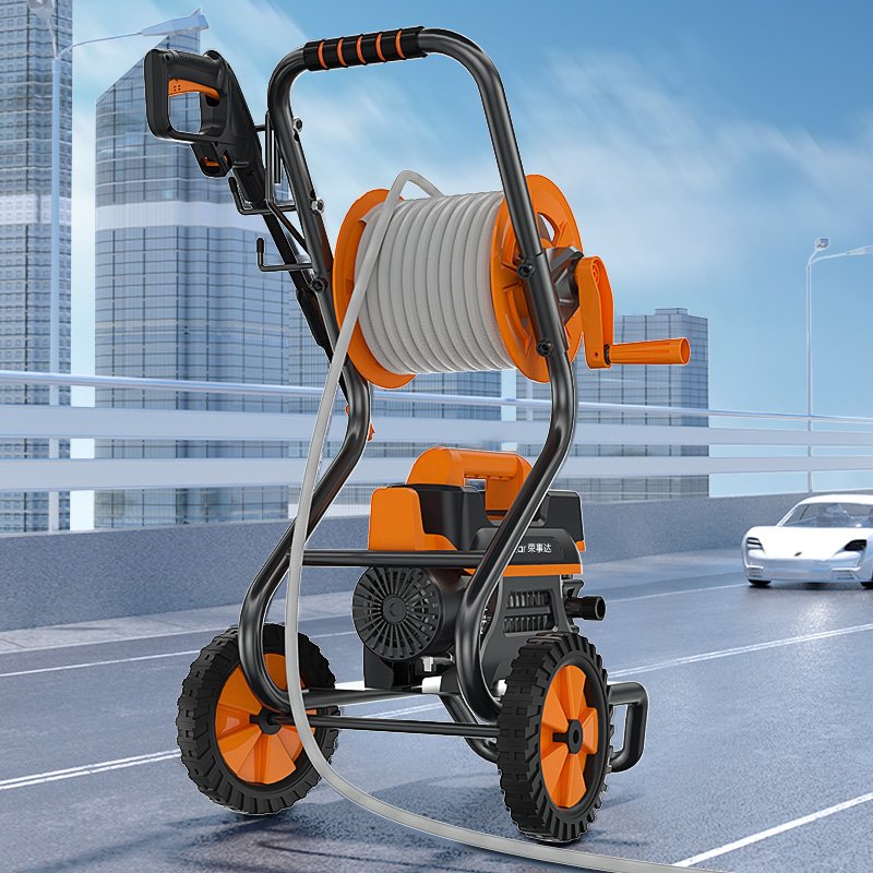 1500w 120bar Wall-Mounted Pressure Washer, High Quality 220V Electric Power Wall Mounted Car Wash Machine Jet Water Cleaner